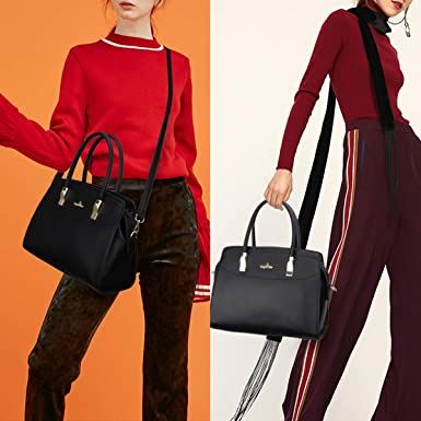 Angel Kiss Women Handbags and Purses Top Handle Satchel Purses, Brown