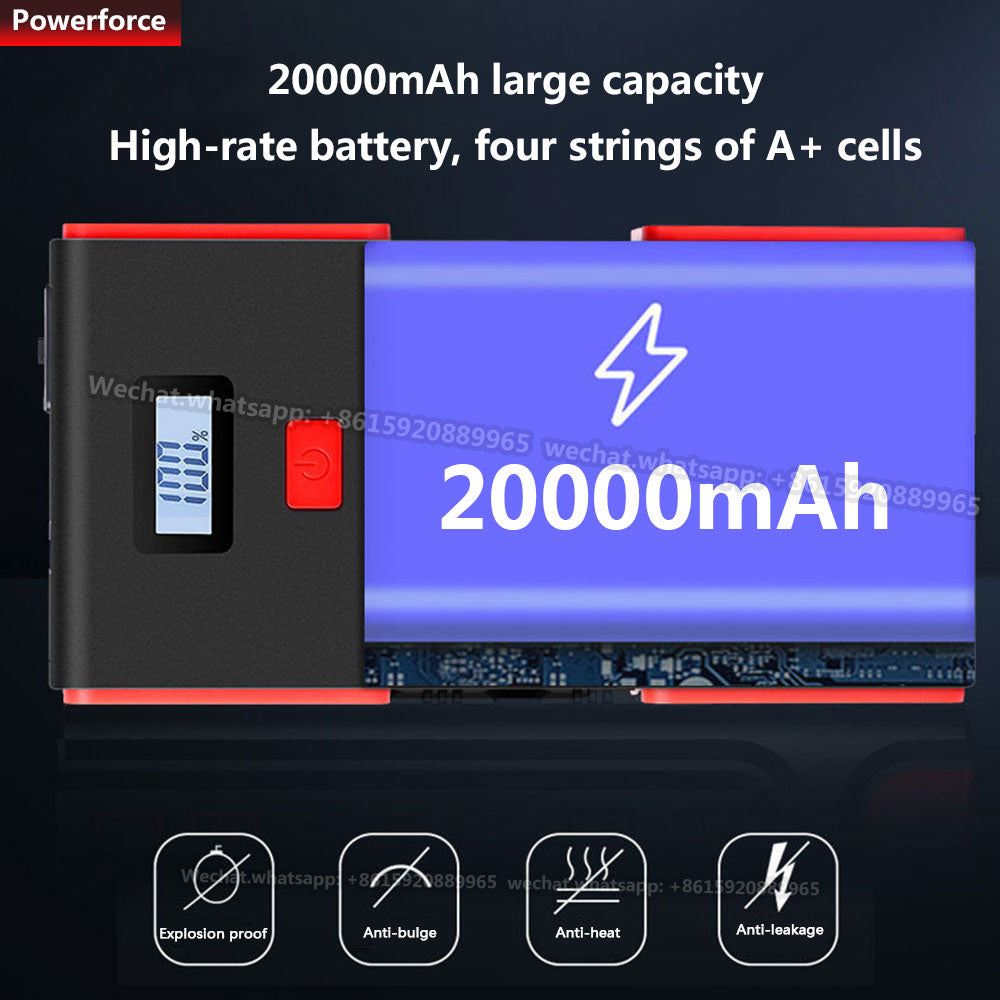 2000A Car Jump Starter Power Bank Starting Device Diesel Petrol Car Battery Charger