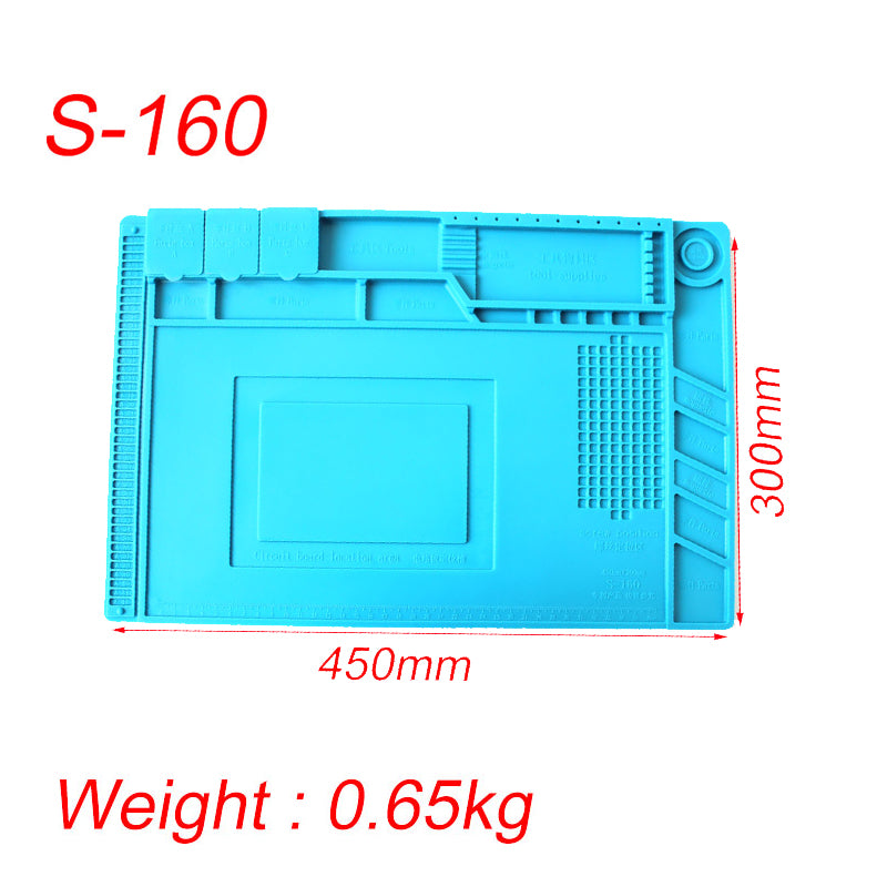 S160/S180  Silicone Mat High Temperature Anti-corrosion Magnetic Repair Pad