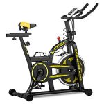 HANSTORM Exercise Bike, Indoor Cycling Bike with Heart Monitor