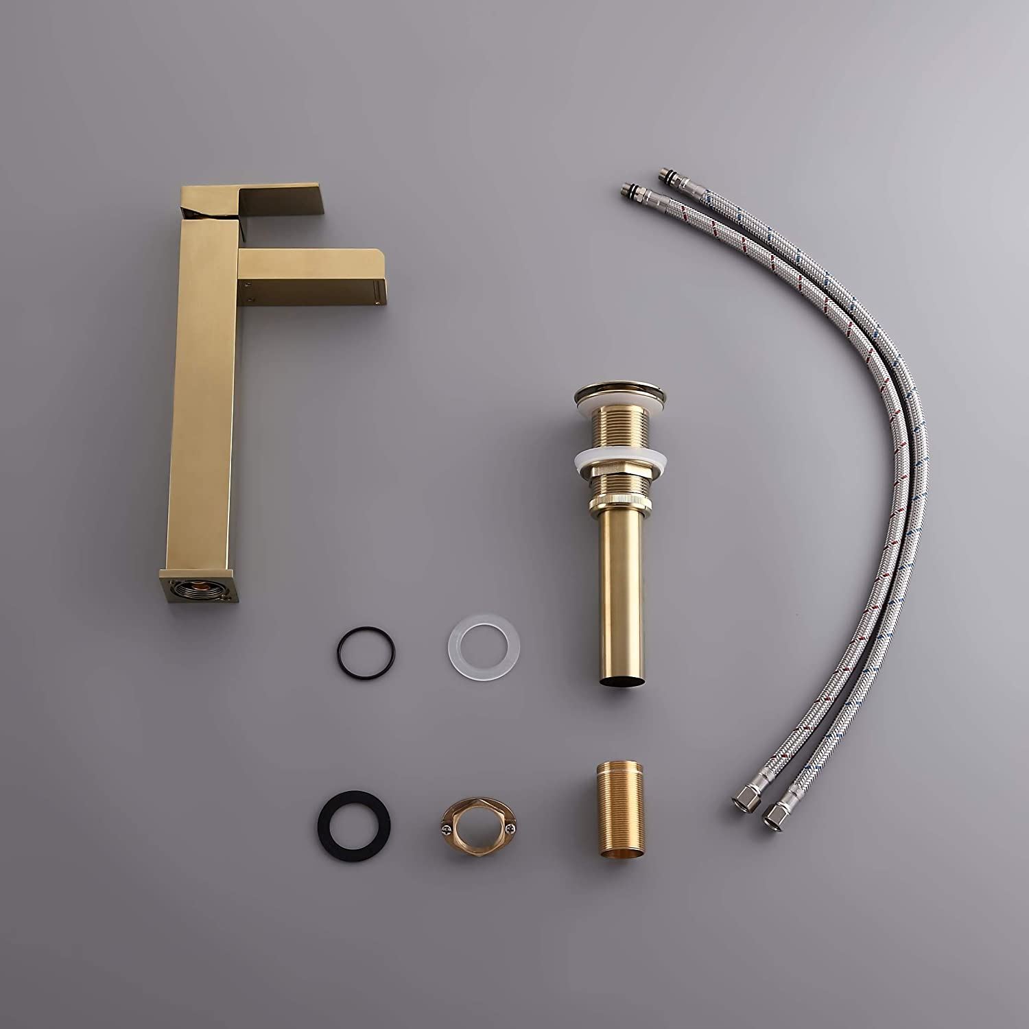 Hole Bathroom Faucet in Brushed Gold Finish cUPC Certified
