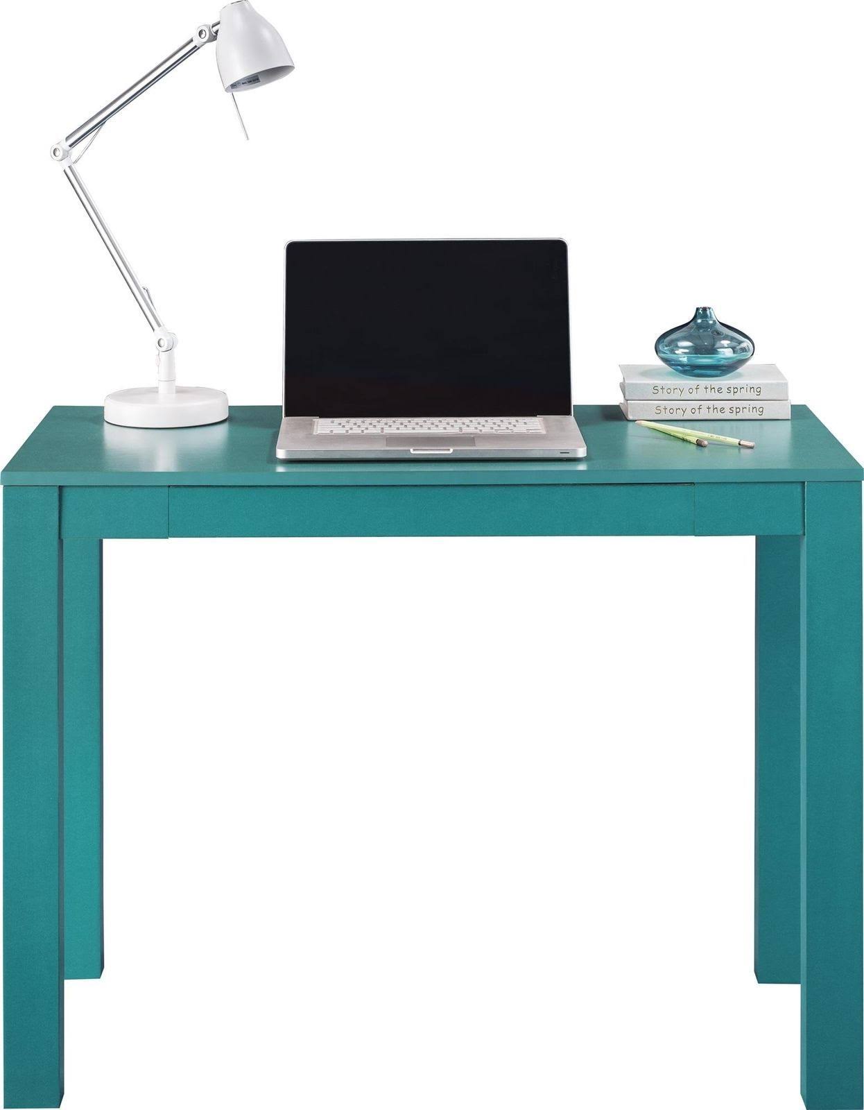 Ameriwood Home Delilah Parsons Desk with Drawer, Teal