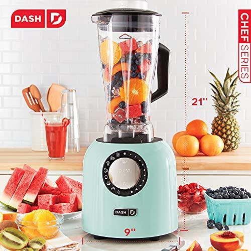 DASH Chef Series Deluxe 64 oz Blender with Stainless Steel Blades