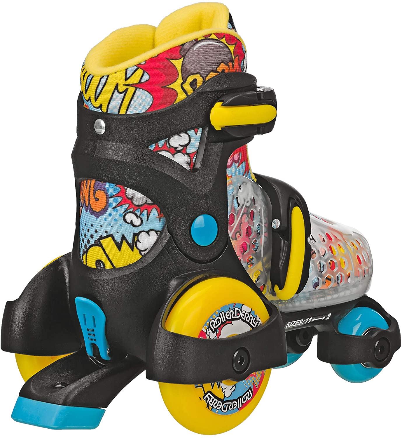 Fun Roll Boy��s Jr Adjustable Roller Skate, Small (7-11)