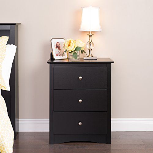 PREPAC Sonoma 6 Drawer Dresser & Sonoma Nightstand with 3-Drawer