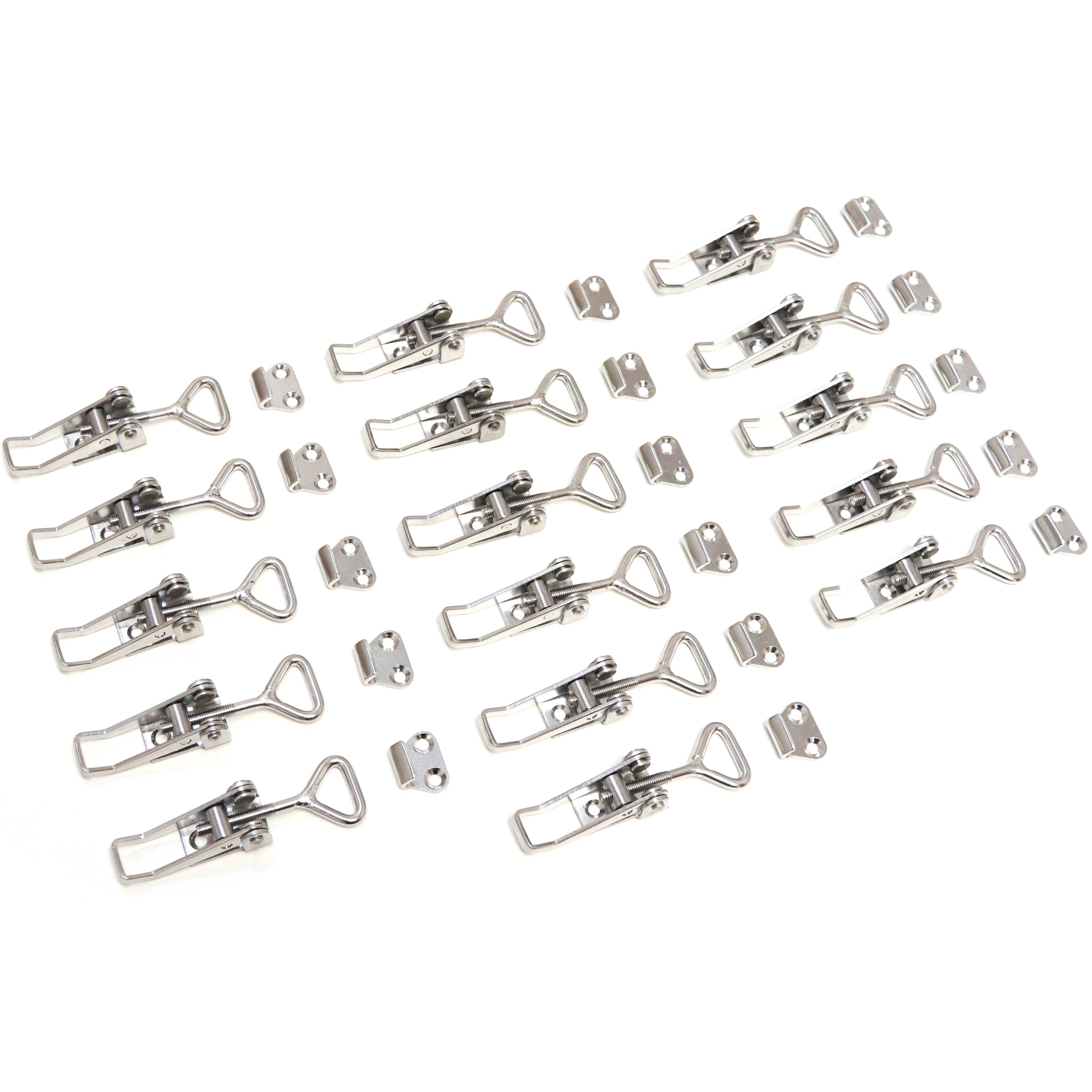 Red Hound Auto 16 Pull Latch Toggle Clamps Adjustable 304 Stainless Steel Marine Grade for Cabinets Doors Storage Boxes and More
