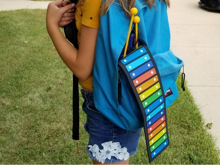 Roll Up Portable 22 Bar Xylophone