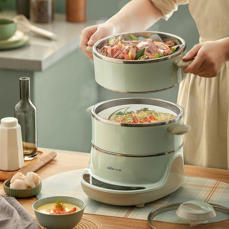 Little Bear MIUI 4L Electric Food Steamers Stainless 2 Layers Buffet Food Warmer