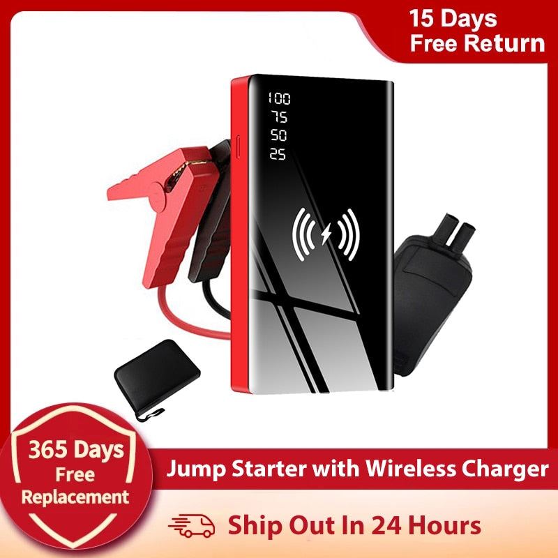 Jump Starter 20000mAh PowerBank 12V Car Battery Booster Portable Starting Device