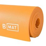 B YOGA B Mat Strong 6mm Thick Yoga Mat, 100% Rubber, Sticky & Eco-Friendly Exercise Mat, Non-Slip- Saffron