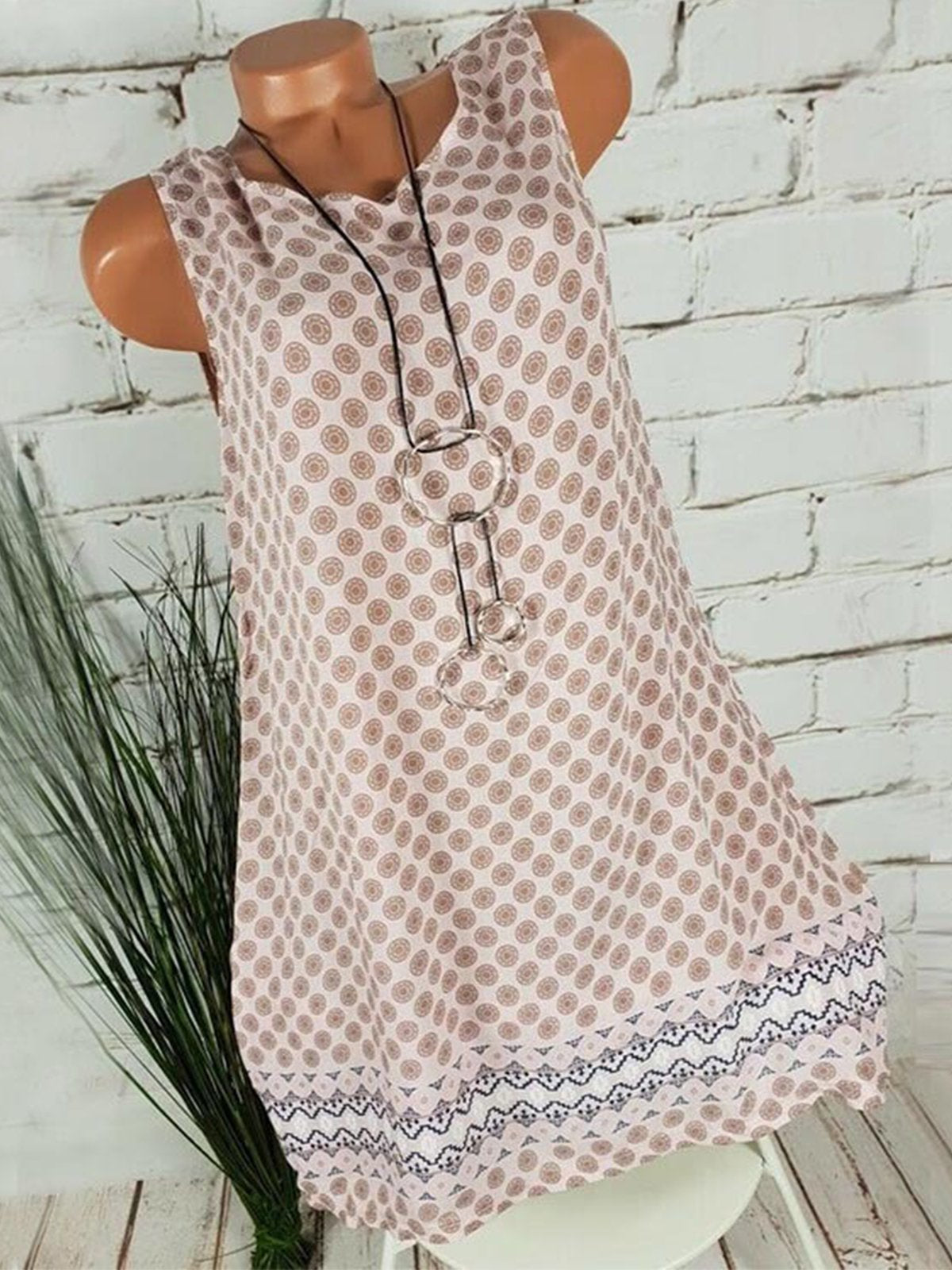 Casual Round Neck Patch Shirts & Tops