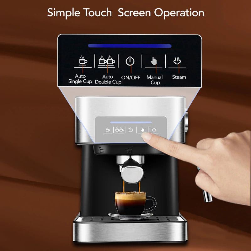 Semi-automatic Espresso Coffee Maker Machine with Milk Frother
