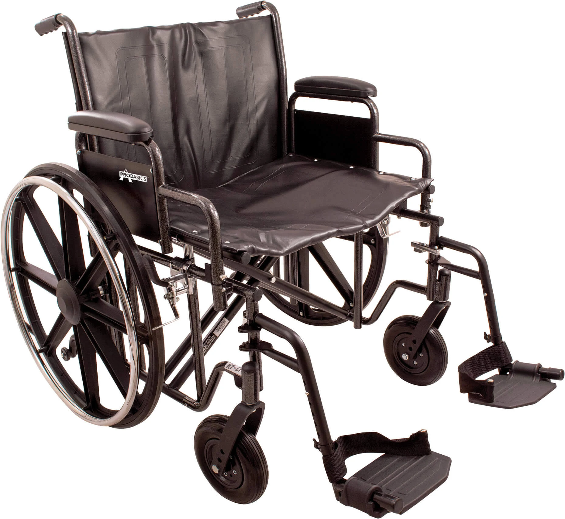 ProBasics K7 Heavy Duty Wheelchair 22x22 x 18x22 with Swing Away Footrests