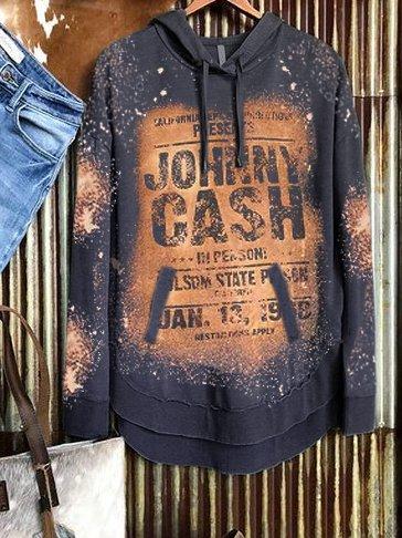 Vintage Long Sleeve Hoodie Sweatshirt