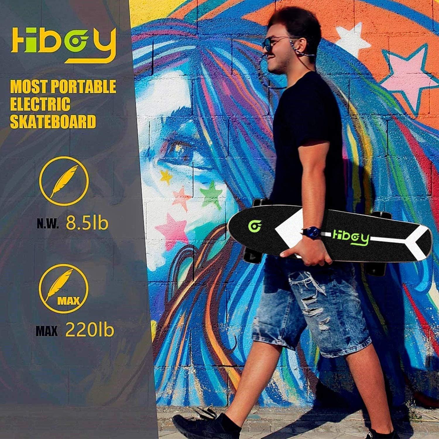 Hiboy S11 Electric Skateboard with Wireless Remote