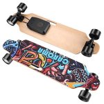 37′′ Electric Skateboard with Remote Control, Electric Longboard
