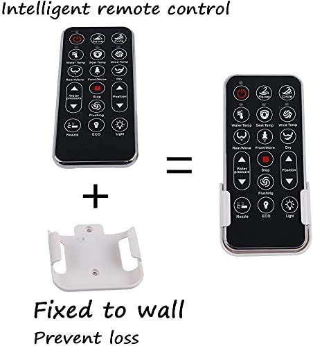 Dual Flush with Remote Control, Elongated One Piece Smart Toilet