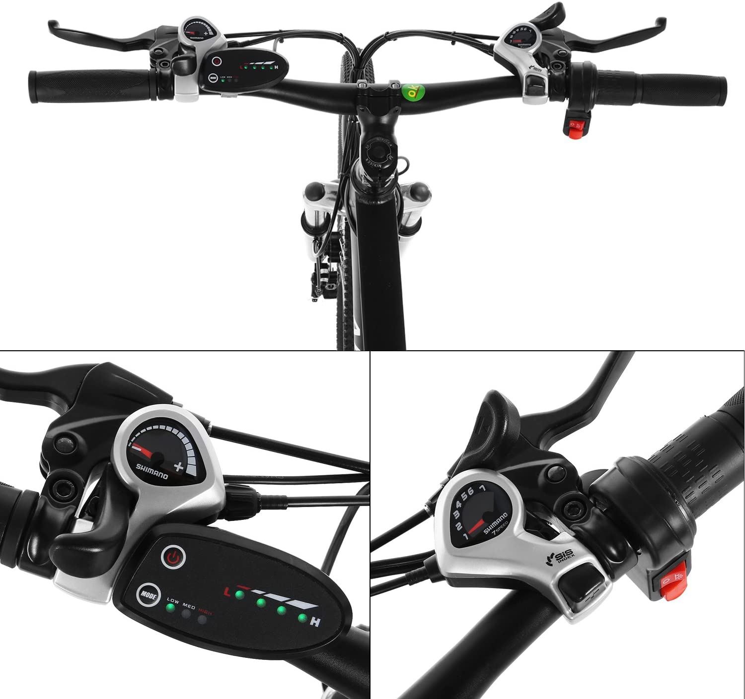 Kemanner 26 inch Electric Mountain Bike 21 Speed