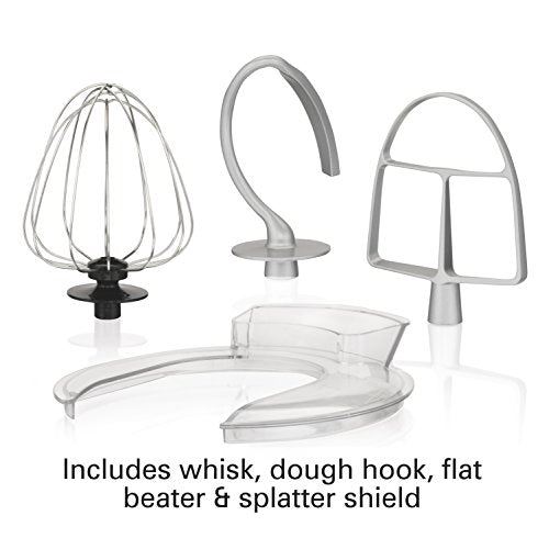 Electric Stand Mixer, 4 Quarts, Dough Hook, Flat Beater Attachments