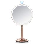 Round Magnifying Vanity Sensor Mirror, 1X Magnification, Detachable Light