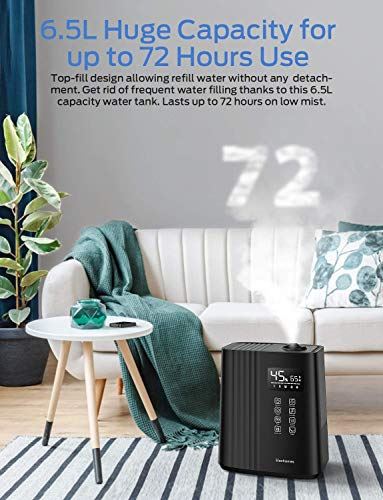 6.5L(1.72Gal) Top Fill Warm and Cool Mist Humidifiers with Remote Control