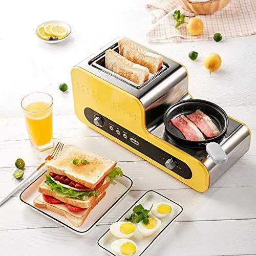 Family Breakfast Station 2-in-1Toaster Oven Griddle Non-Stick Electric Multifunctional