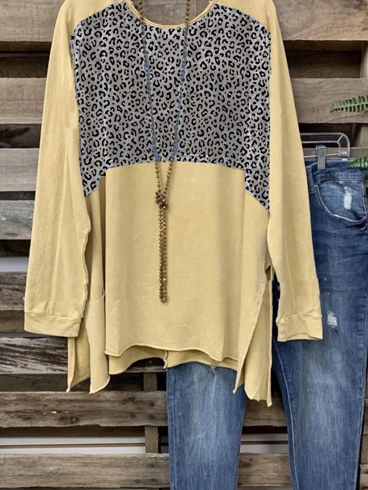 Cotton-Blend Casual Shirts & Tops