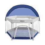 LX Playard Outdoor and Indoor Playspace with Compact Fold UV Canopy