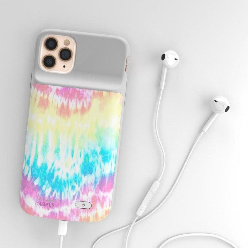 Wild & Free Classic Rainbow Tie Dye iPhone Case