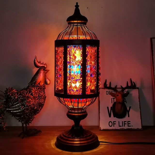 Tiffany Stained Glass Table Lamp Living Room Bedroom Cafe Restaurant Bar Table Lamp