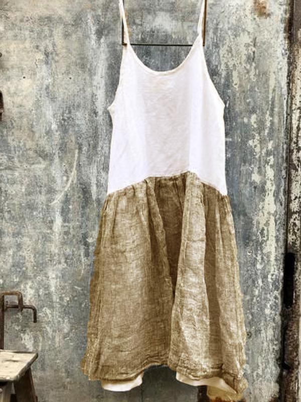 Casual Patchwork Dresses