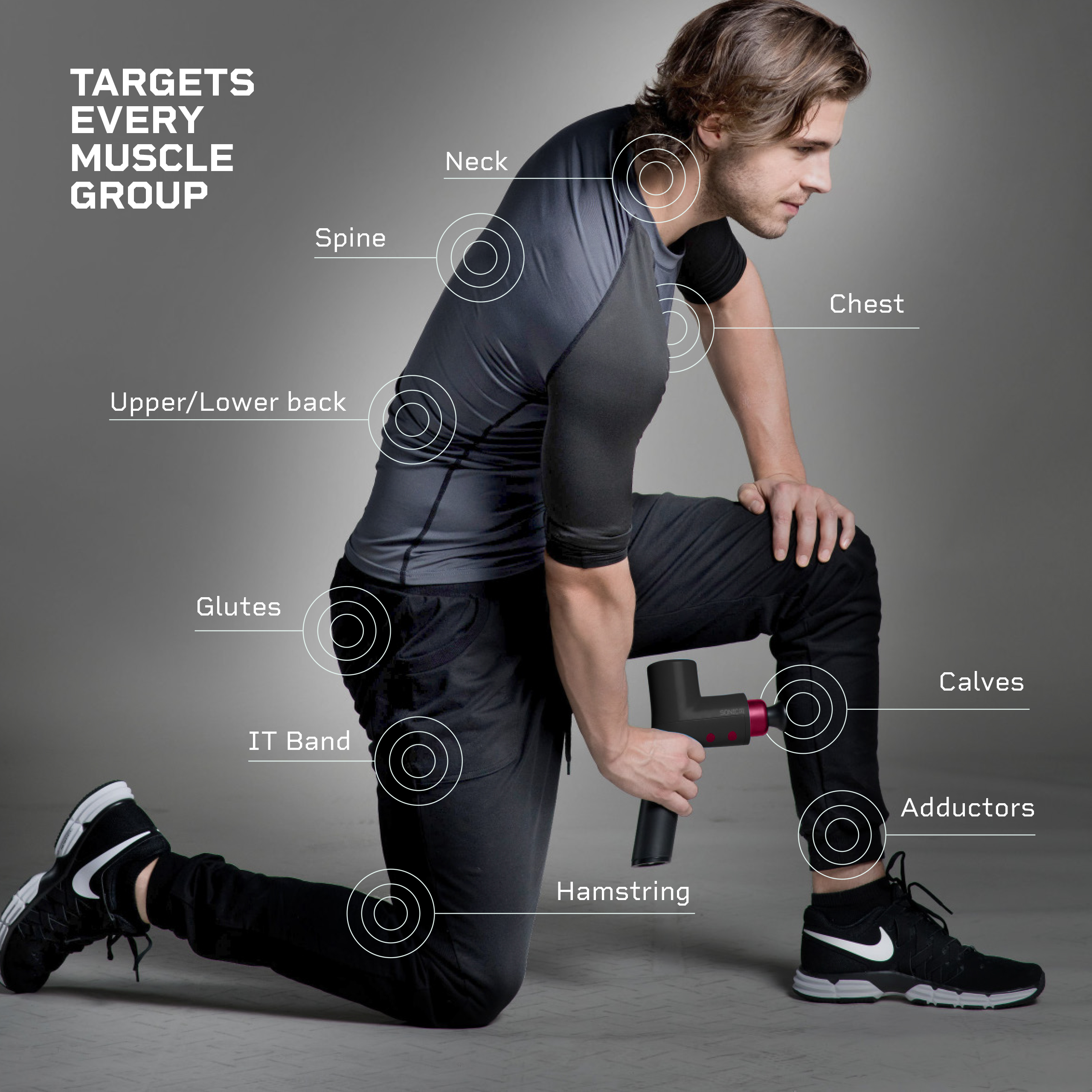 Sonic X Personal Percussion Massage Gun