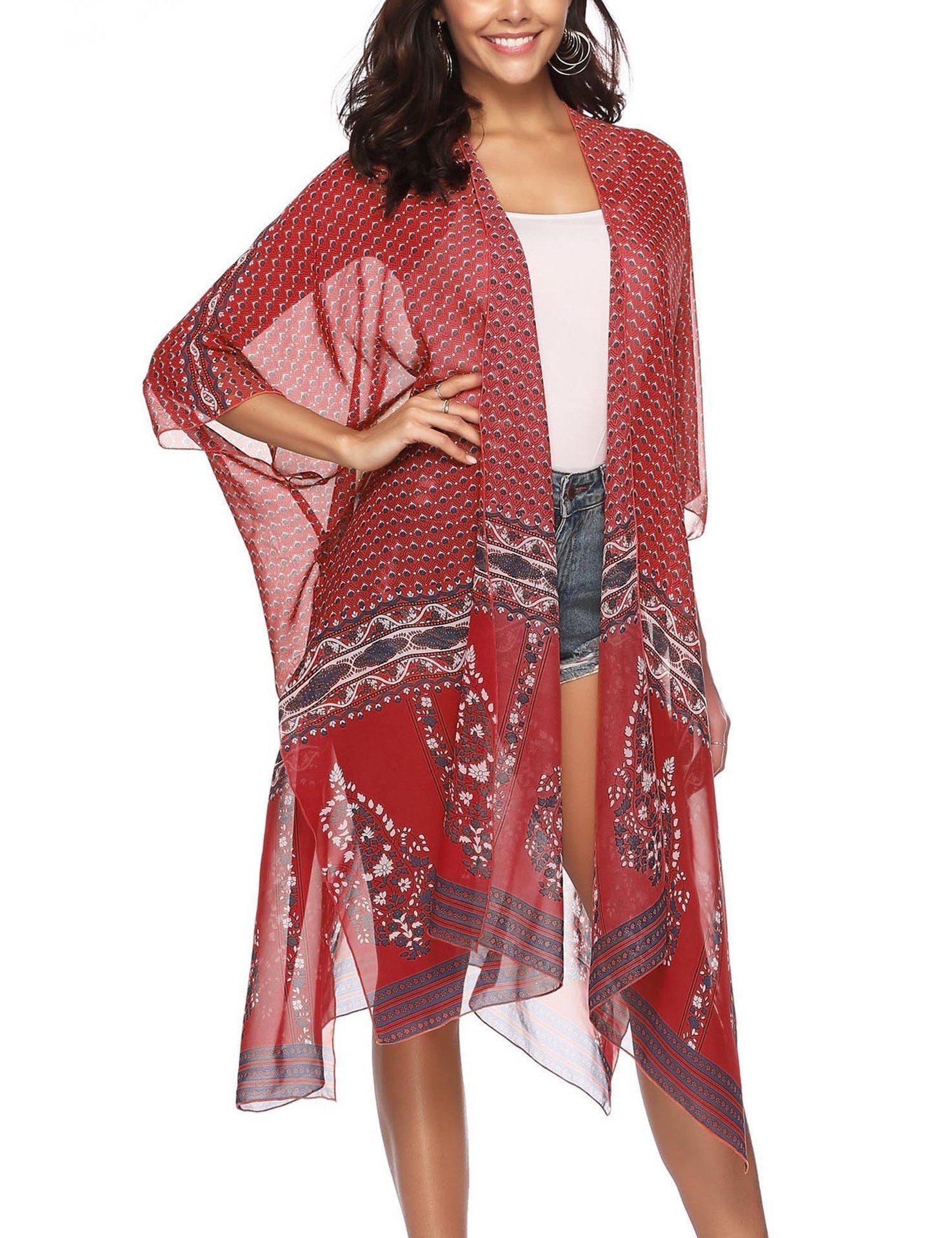 Casual Loose Sunscreen Printing Cardigan