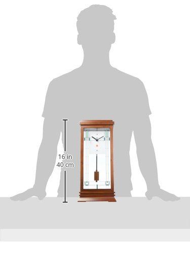 14���  B1839 Mantel Clock with Walnut Finish