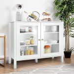 Kitchen Cabinet Buffet Sideboard with Adjustable Shelf / 39.37′′ x 15.74′′ x 31.5′′