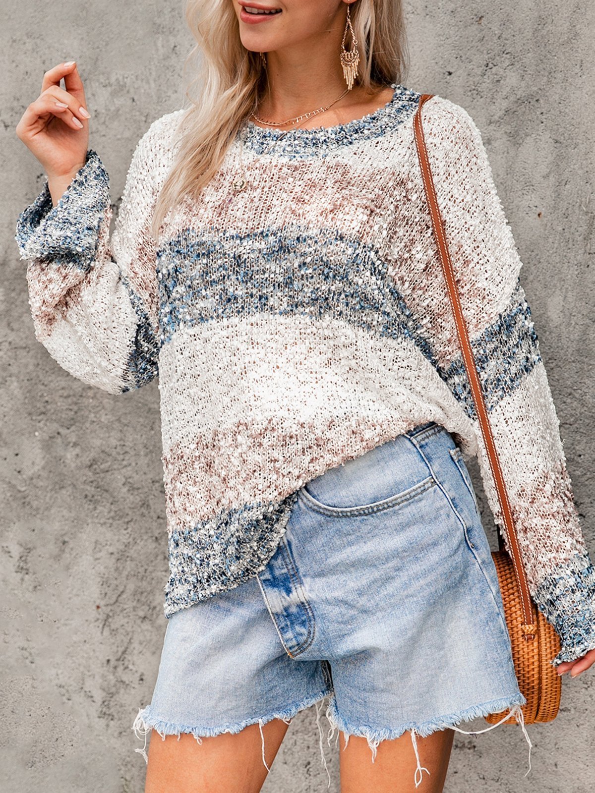 Ombre/tie-Dye Long Sleeve Shirts & Tops