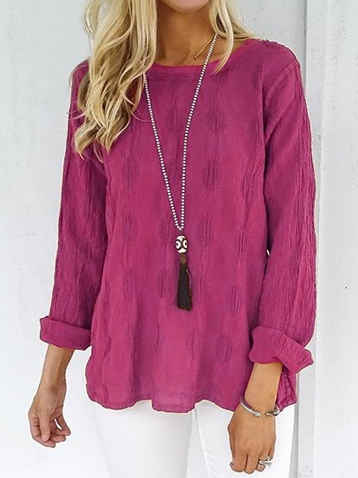 Women Casual Loose Tops Tunic Blouse Shirt