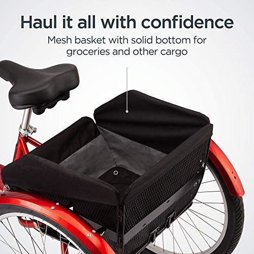 Three Wheel Cruiser Bike, 3-Speed, 26-Inch Wheels, Cargo Basket