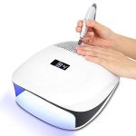 Nail Lamp Dust Collector Polish Machine UV Gel Curing Lamp Dryer for Salon