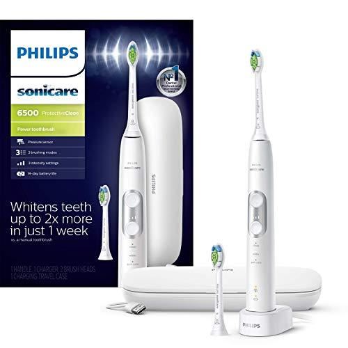 Rechargeable Electric Toothbrush with Charging Travel Case and Extra Brush Head