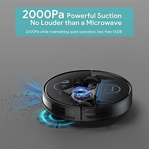 3-IN-1 2000PA Auto Robotic Vacuum with 120Min Runtime and 6 Cleaning Mode