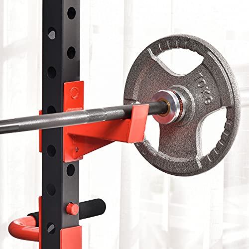 Soozier Power Tower Squat Cage, Adjustable Multi-Function Home Gym Equipment