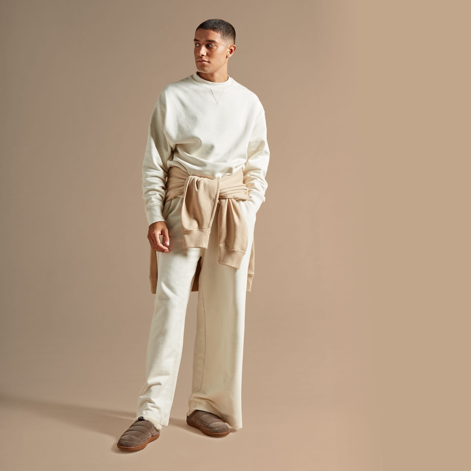 Men  Pilton Mule Stone Suede