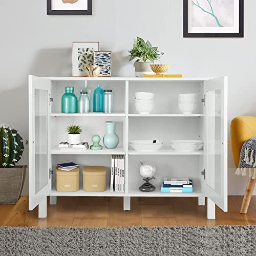 Kitchen Cabinet Buffet Sideboard with Adjustable Shelf / 39.37��� x 15.74��� x 31.5���
