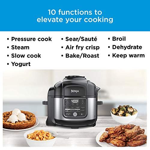 Foodi 10-in-1 Pressure Cooker and Air Fryer with Nesting Broil Rack
