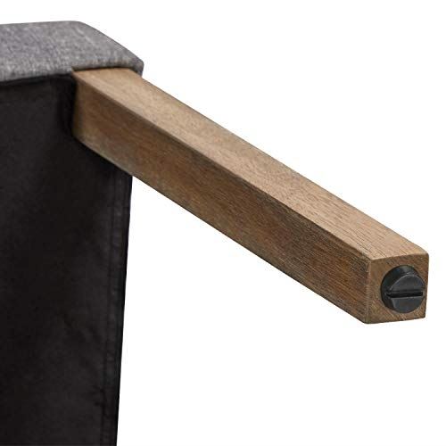 Upholstered Fabric Dining Room Chairs with Solid Wood Legs and Padded Seat