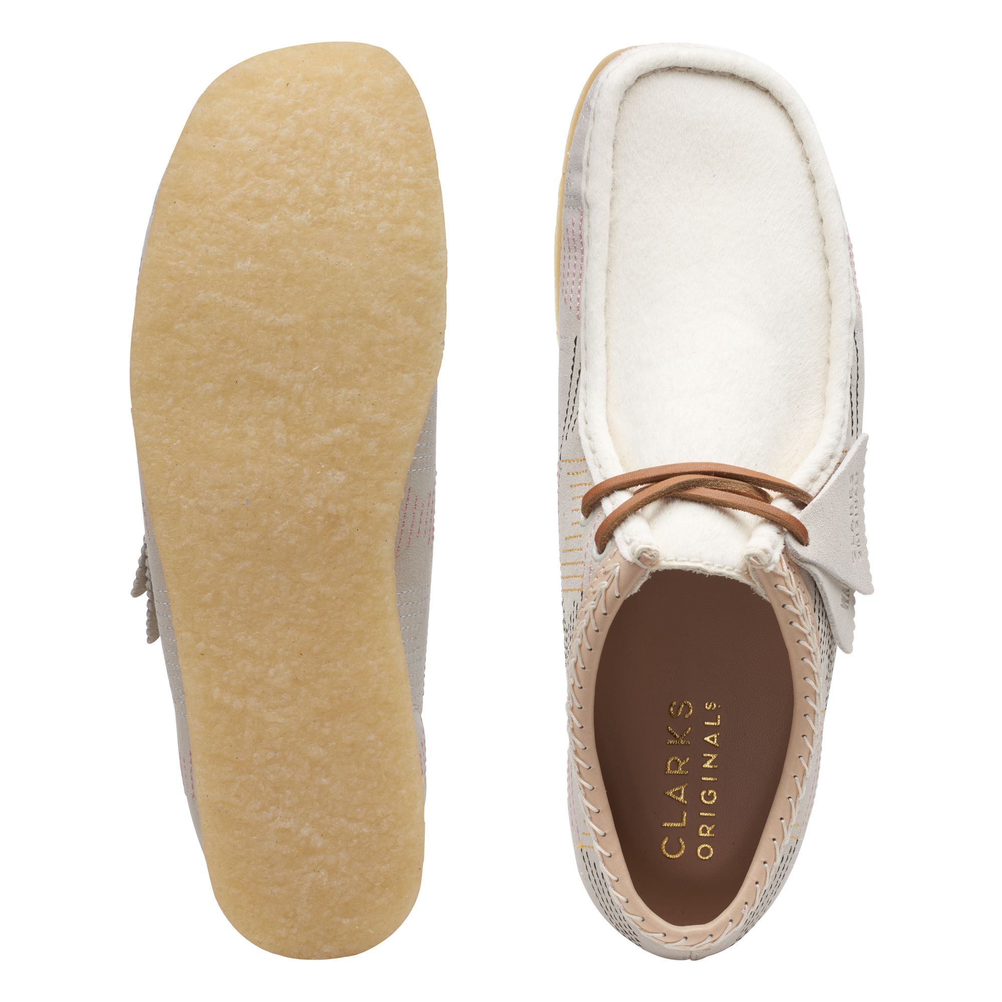 Men  Wallabee Off White Hairy