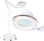 Pro 6 Wheel Rolling Base Magnifying Floor Lamp/3 Diopter(1.75x)