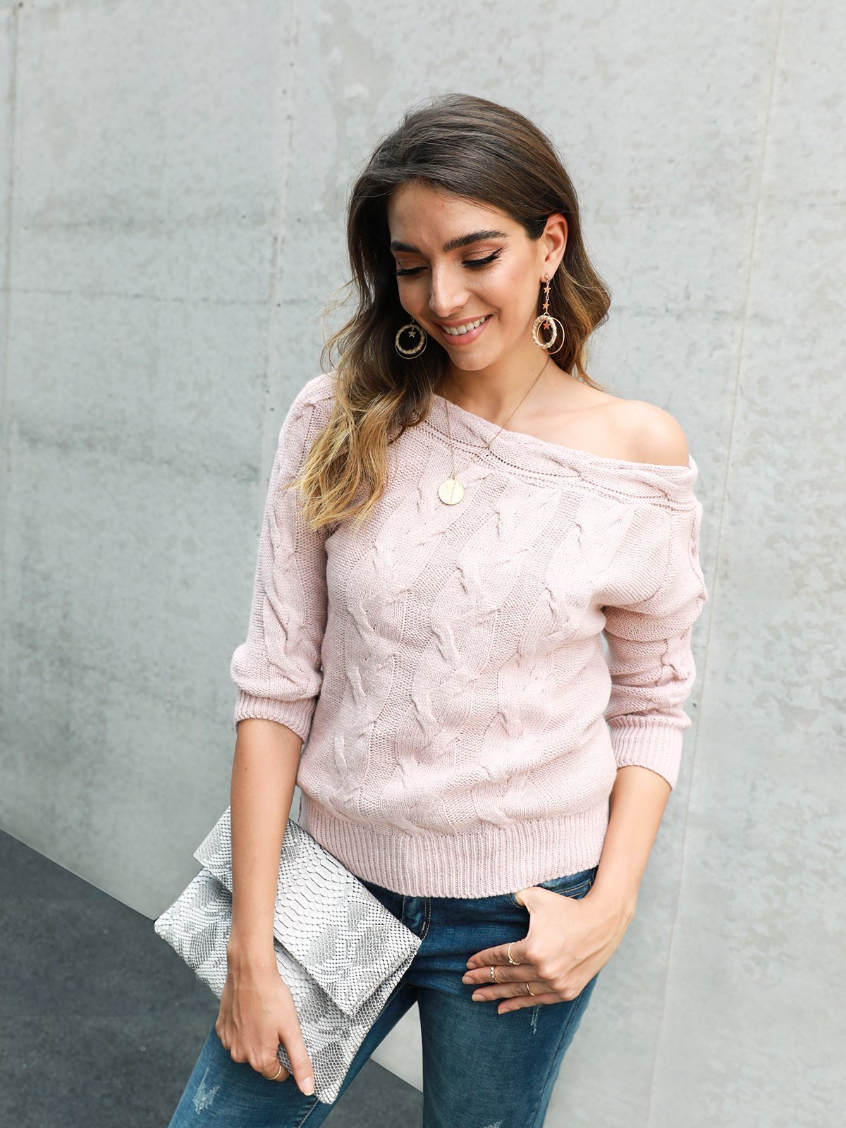Holiday Off Shoulder Sweater