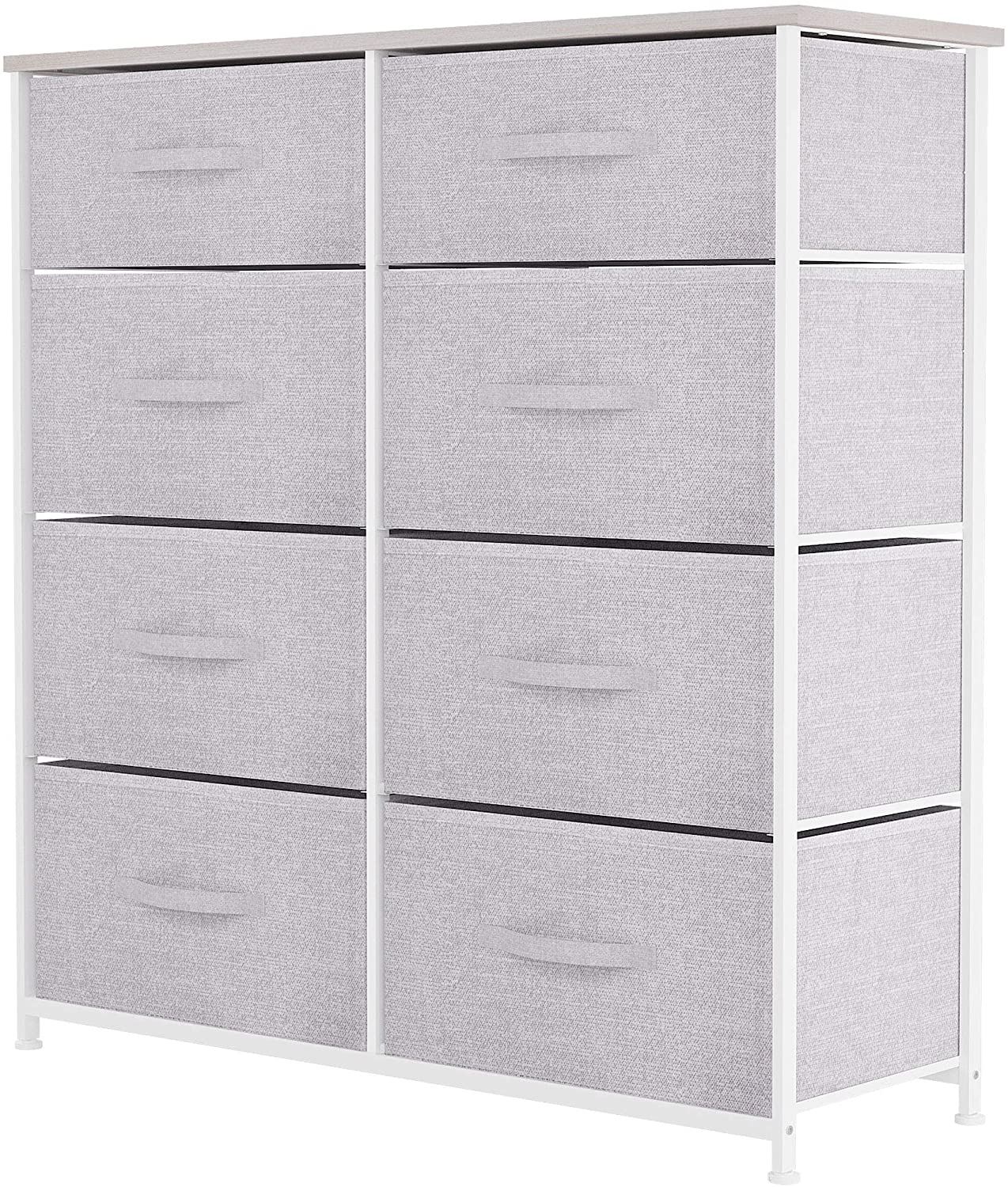 YITAHOME Storage Tower Unit with 8 Drawers – Fabric Dresser